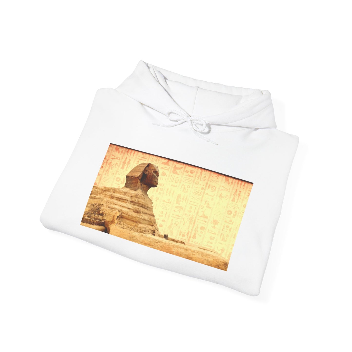 Vintage Sphinx Hoodie — Retro Egyptian Pyramid Graphic Sweatshirt