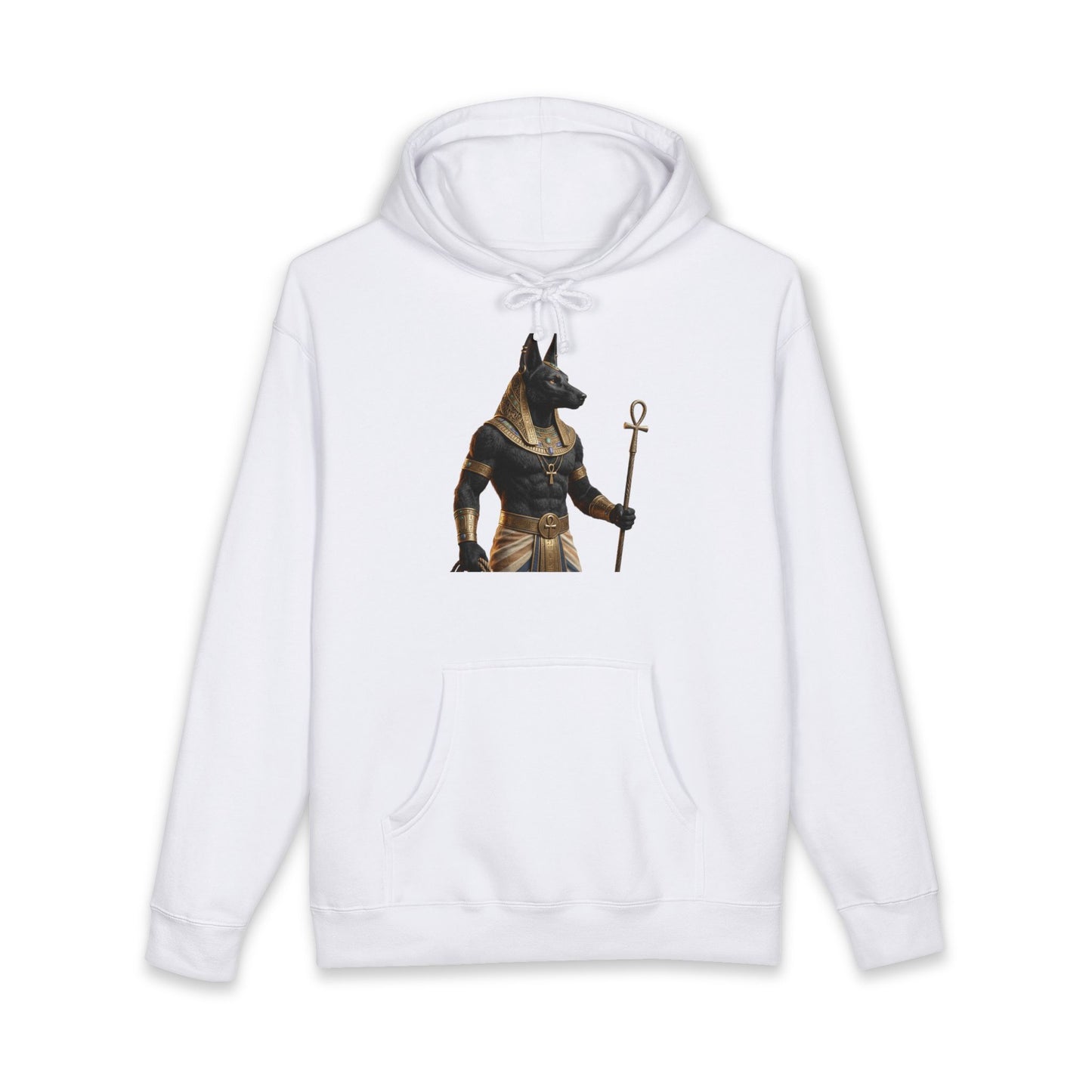Anubis God Hoodie — Egyptian Mythology Jackal-Headed Deity Pullover