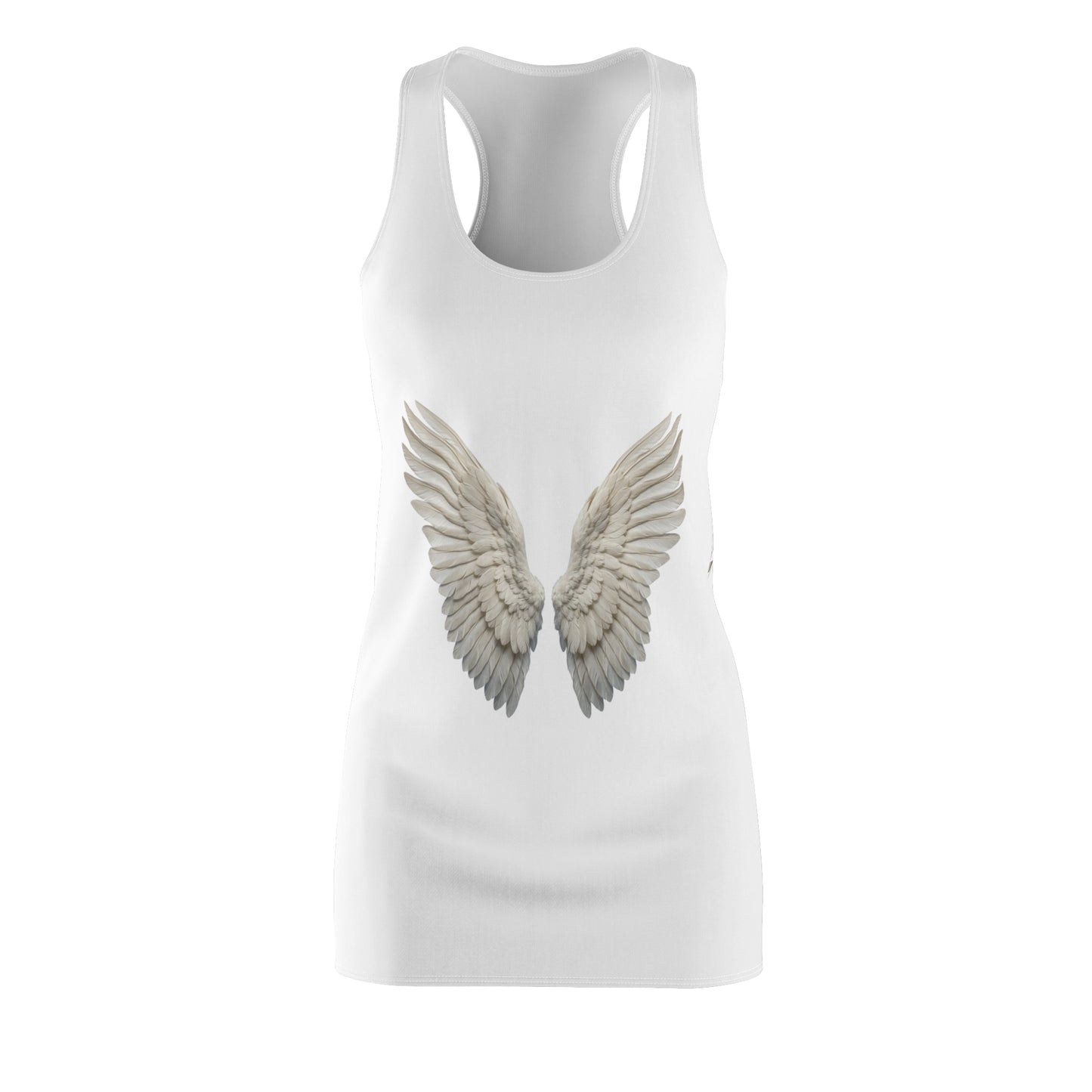 White Angel Wings Racerback Dress