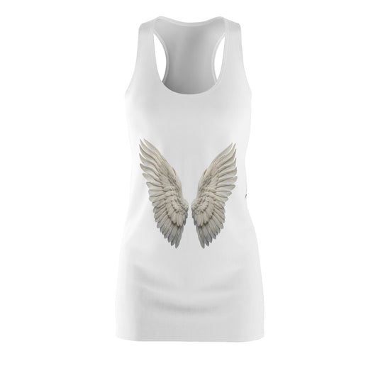 White Angel Wings Racerback Dress