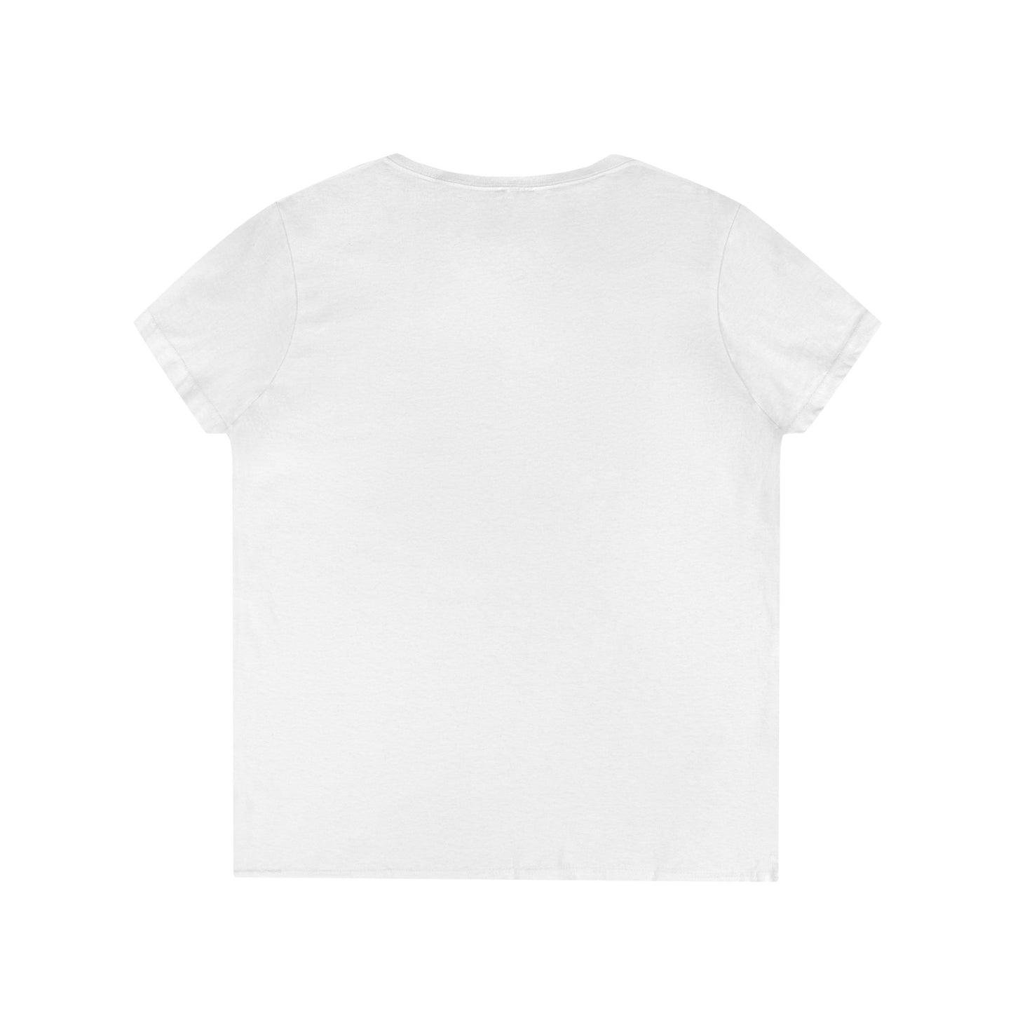 Anubis-Inspired Doberman V-Neck Tee — Egyptian Crystal Collar Women's Shirt