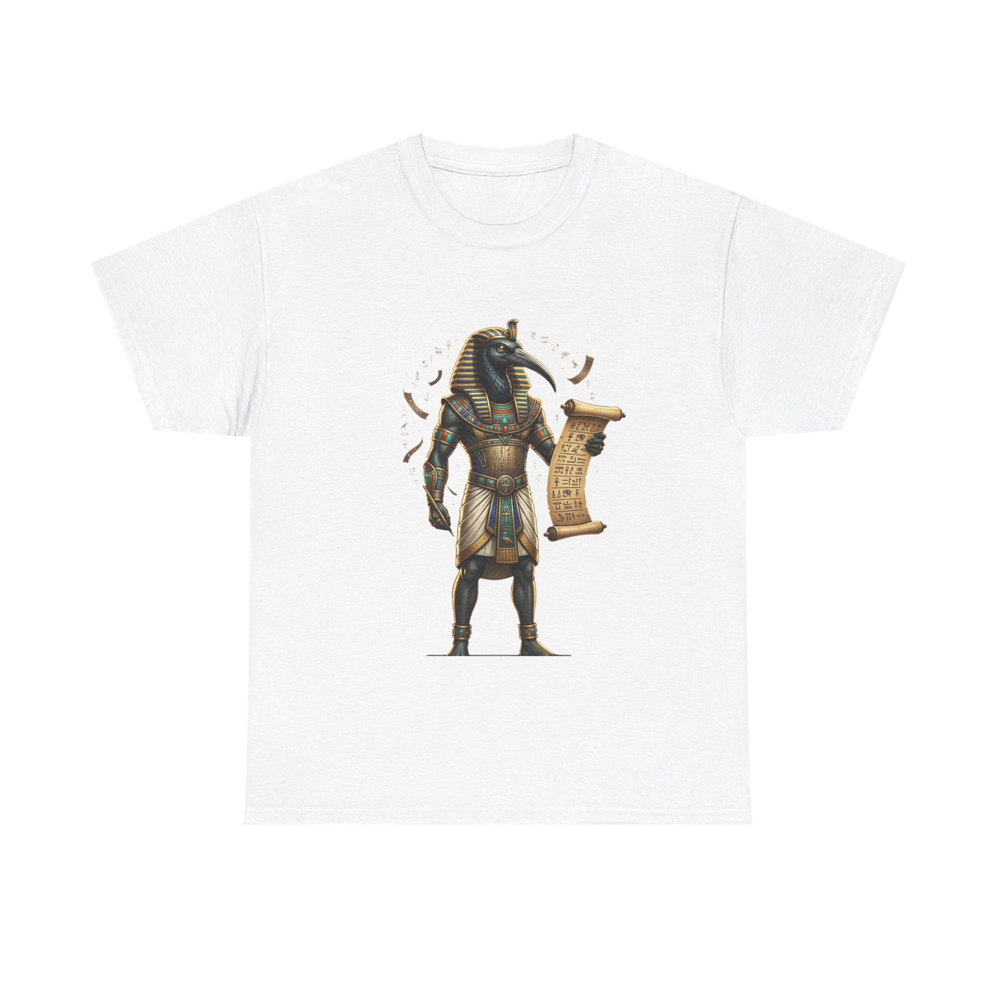Anubis Scroll T-Shirt — Ancient Egyptian God Graphic Tee