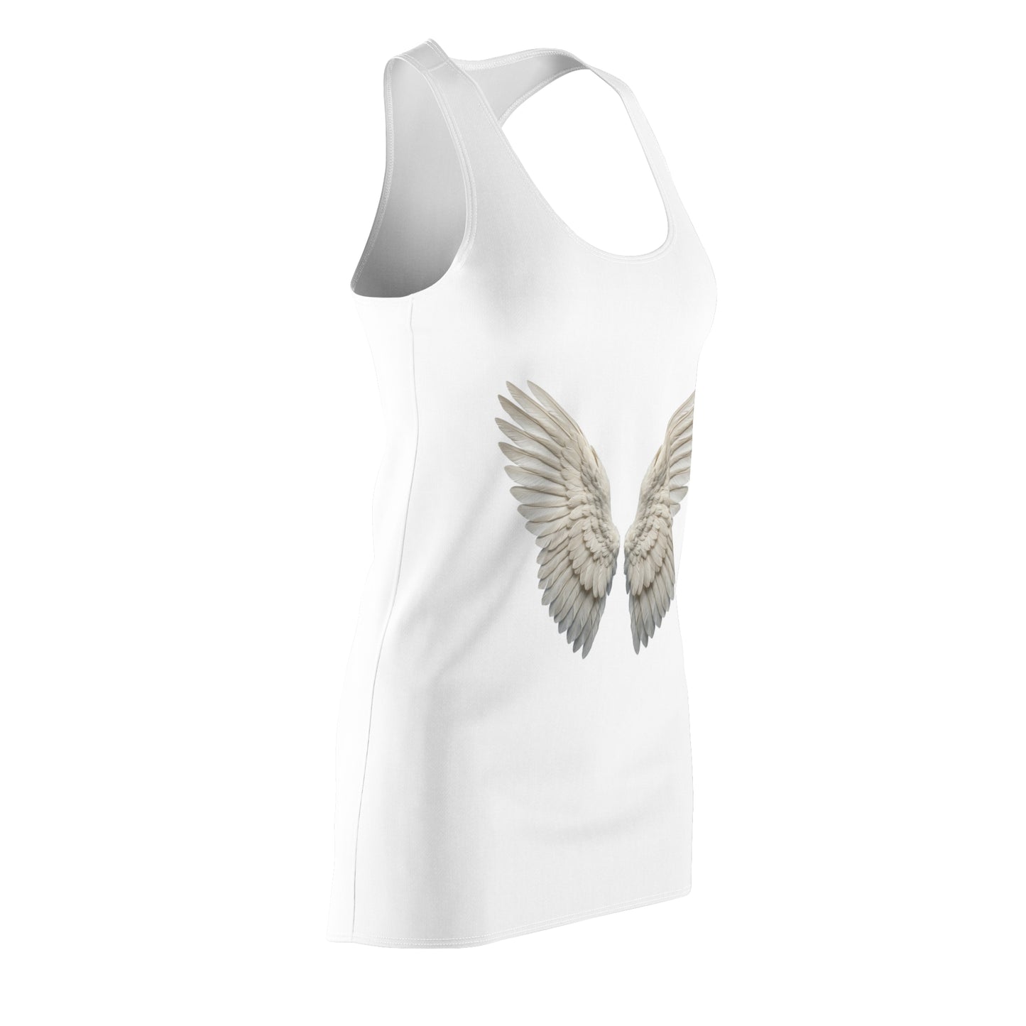 White Angel Wings Racerback Dress