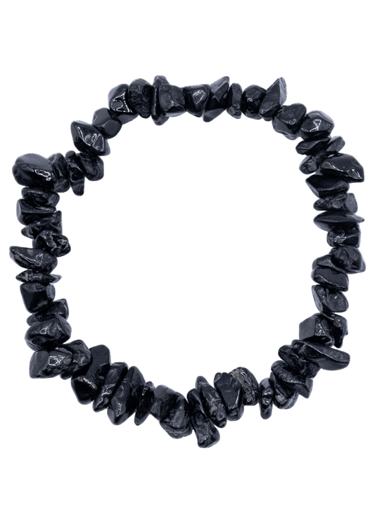 Black Tourmaline Chip Stretch Bracelet