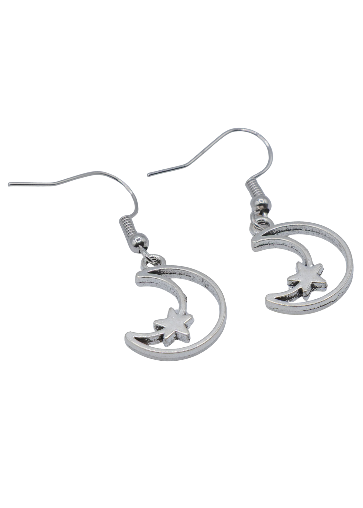Crescent Moon & Star Earrings