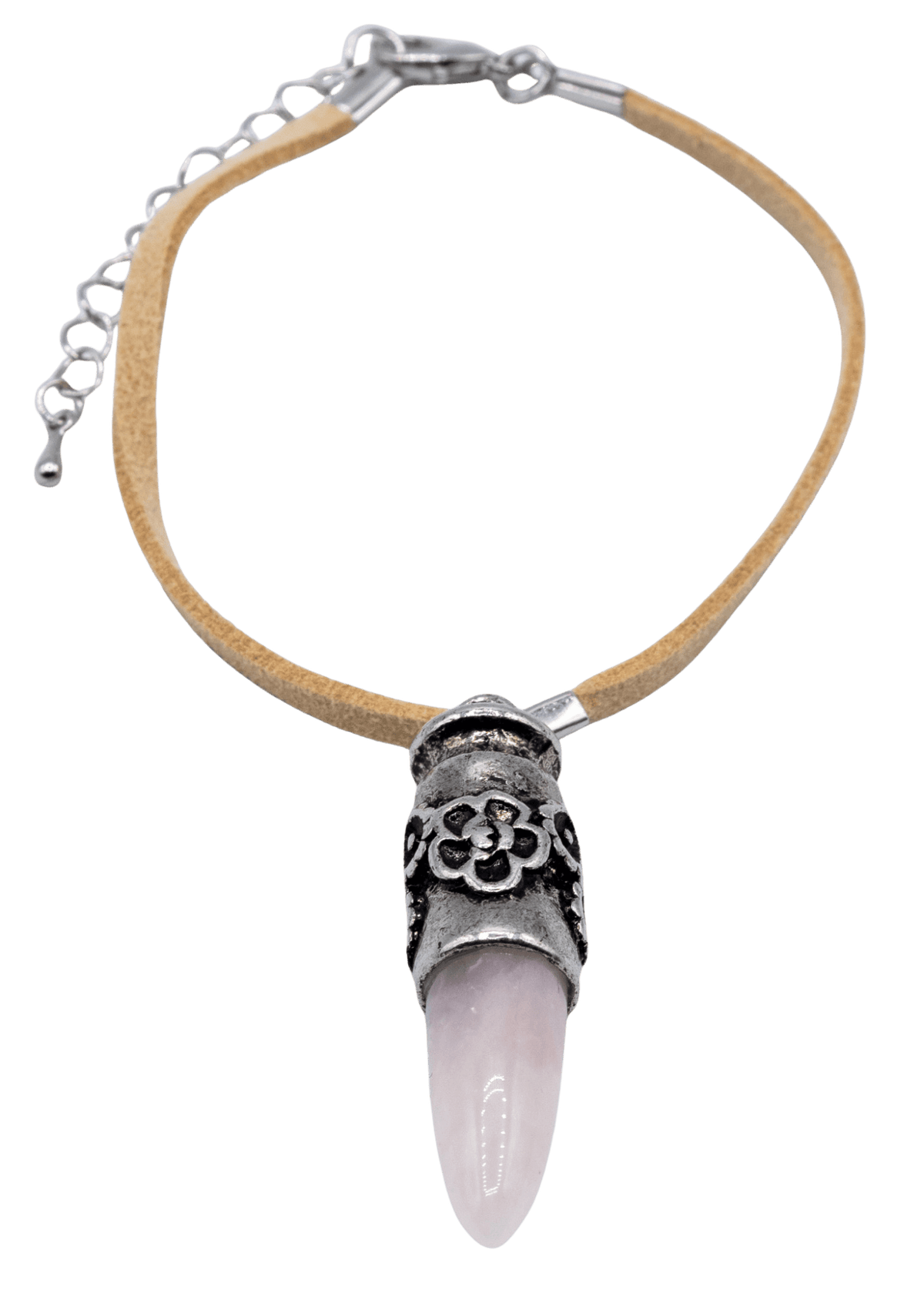 Rose Quartz Polished Point Bracelet